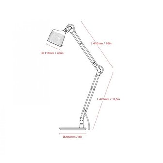 Vipp 521 bureaulamp