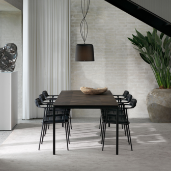 Vipp 971 tafel, gerookt eiken blad - SHOWROOM MODEL