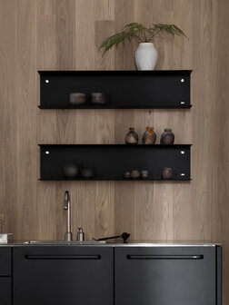 Vipp 922 lange wandschap, zwart