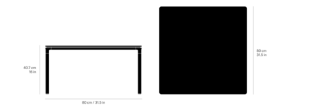 Vipp 427 Salontafel 80x80cm