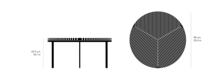 Vipp 716 Open-Air Salontafel &Oslash;90