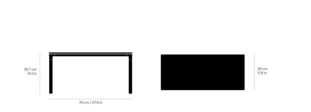 Vipp 426 Salontafel 30x70cm