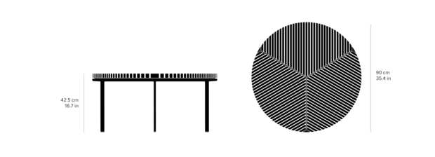 Vipp 716 Open-Air Salontafel Ø90