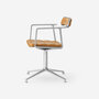 Vipp 452 swivel met glijders, zand leer