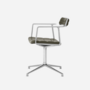 Vipp 452 Swivel met glijders, gepolijst frame met Bosco Green zitting